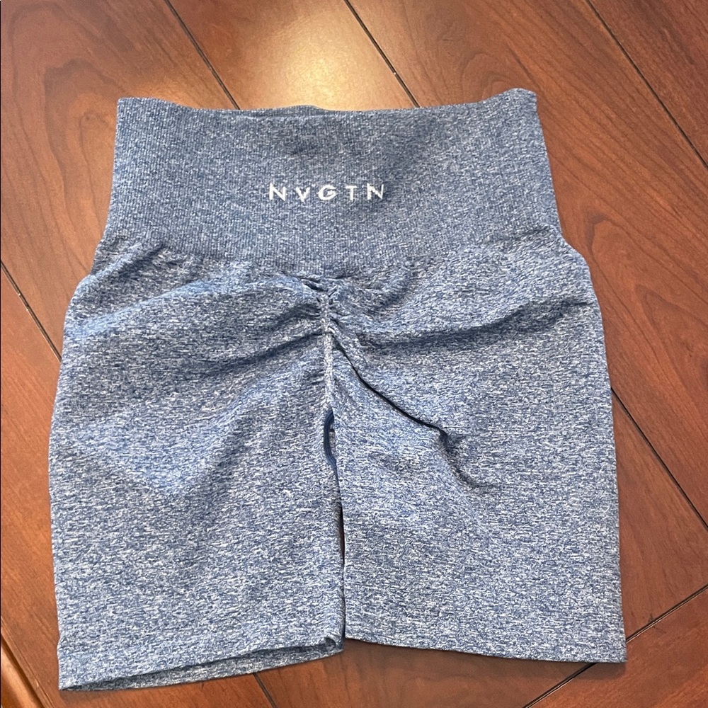 NVGTN Women's Blue scrunch Shorts like new